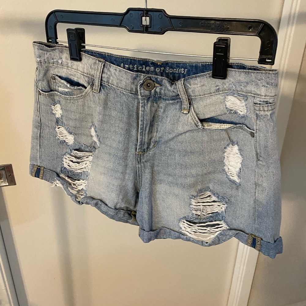 Denim shorts
